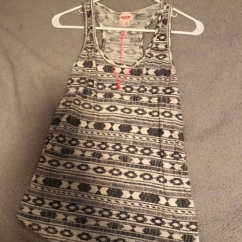 Grey&White Racerback Tank